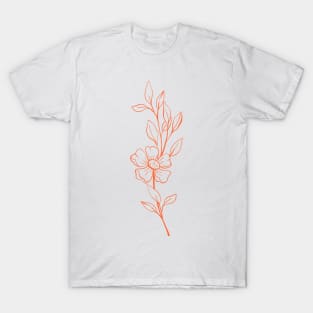 Orange flower T-Shirt